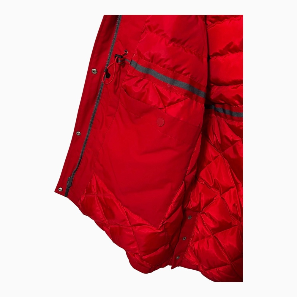Lands' End Expedition Down Parka Jacket Women's XL PETITE 18P Red Hood NWOT - Picture 14 of 16